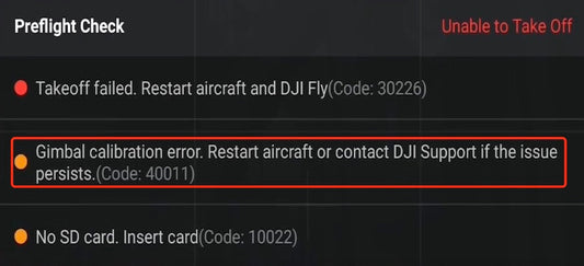 Fix code error 40011 Dji Mavic 3, Mavic Air 3, Dji mini 4 Pro